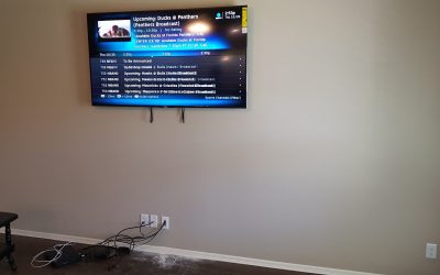 TV mounting installation
